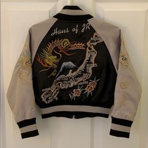 Haus of JR Dragon/Japan Embroidered Bomber Jacket